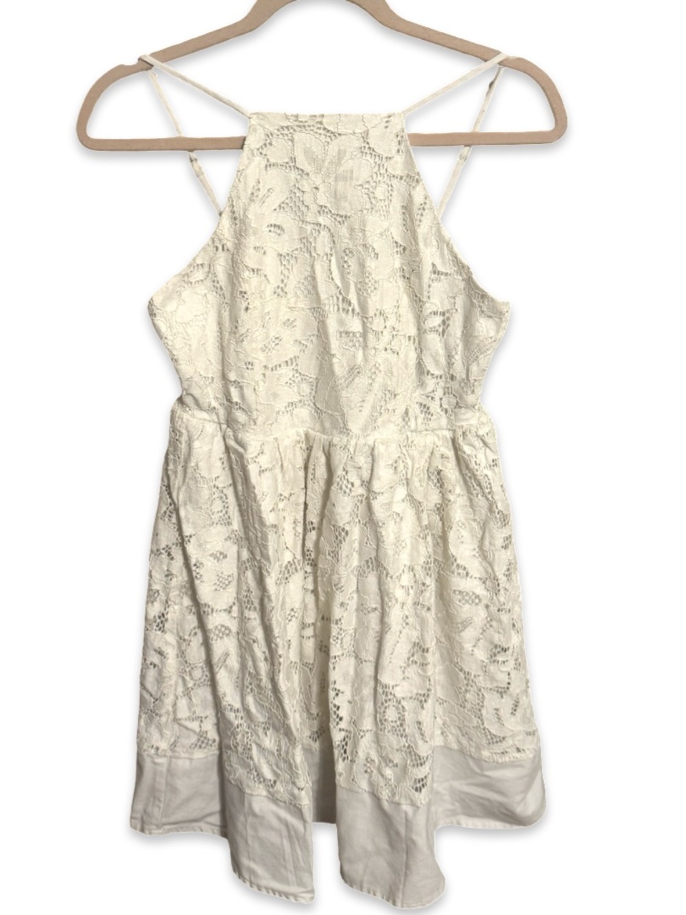 Altar’d State Coquette Lace Dress White Cream Women’s Size Medium